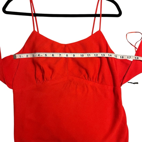 ASTR the Label Red Charisma Fitted Mermaid Style Crepe Tie Back Dress Romantic - Picture 8 of 14